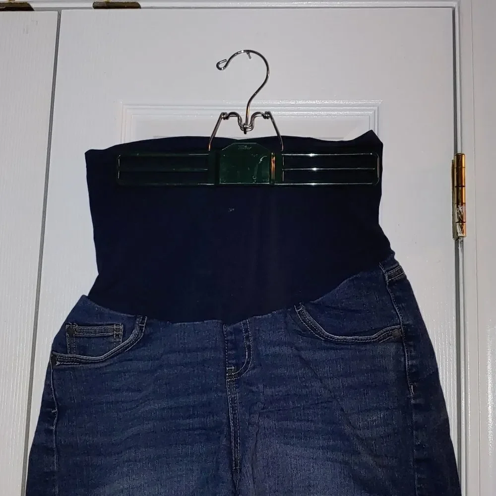 Indigo Blue full panel  denim shorts  Sz M NWOT